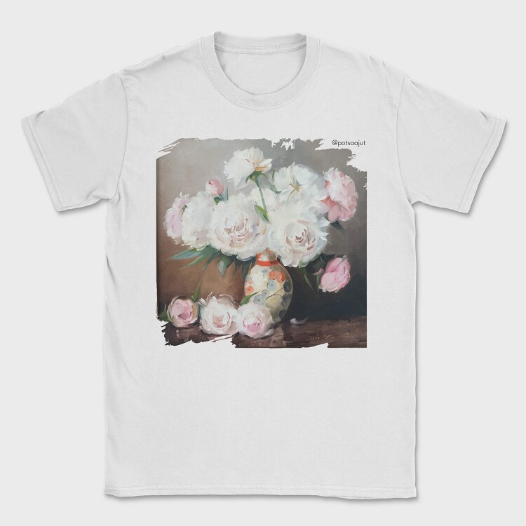 Bujori, Tricou Barbati (Unisex)