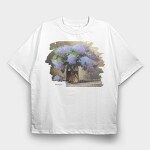 Liliac, Tricou Oversize Barbati (Unisex)