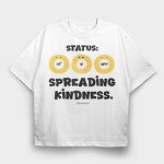 Status Ooo Spreading Kindness, Tricou Oversize Barbati (Unisex)