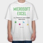 Excel, Tricou Oversize Barbati (Unisex)