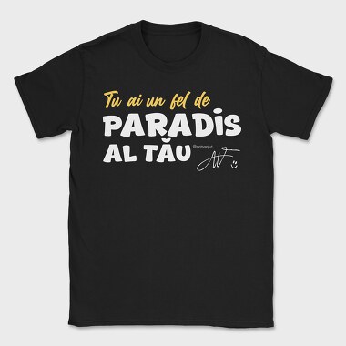 Paradis Alb Galben, Tricou Barbati (Unisex)