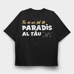 Paradis Alb Galben, Tricou Oversize Barbati (Unisex)