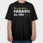 Paradis Alb Galben, Tricou Oversize Barbati (Unisex)