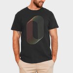 Geomtric Illusion, Tricou Barbati (Unisex)